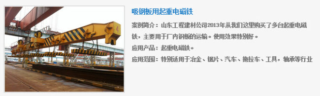 吸鋼板用起重電磁鐵 吸鋼板用起重電磁鐵